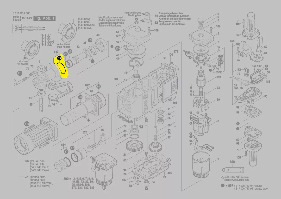 Joint torique réf. 1 610 210 211 BOSCH